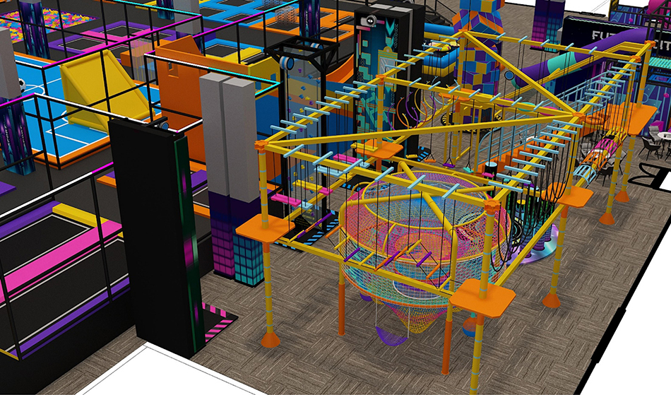 BJ-JB033 - Super larger Family Entertainment Center - Trampoline Park | Bluejayset Playground Heaven