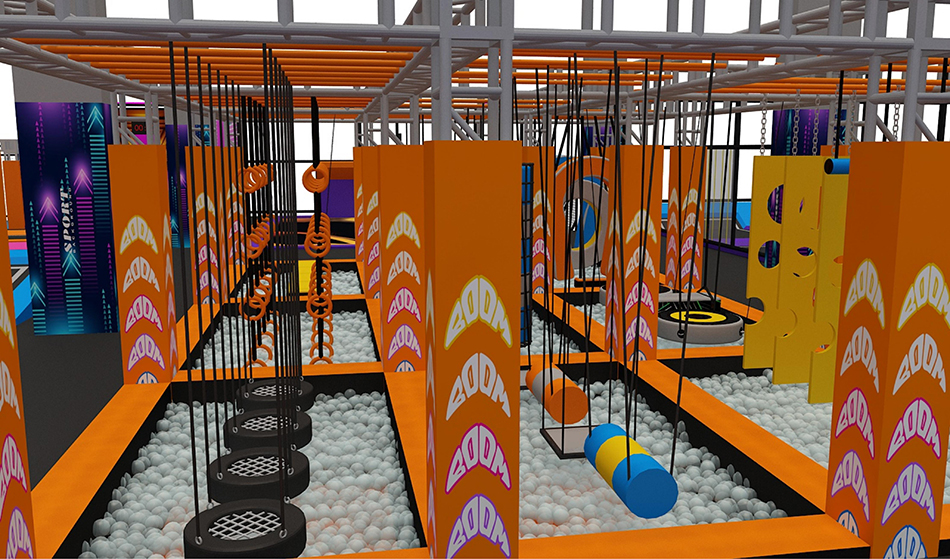 BJ-JB033 - Super larger Family Entertainment Center - Trampoline Park | Bluejayset Playground Heaven