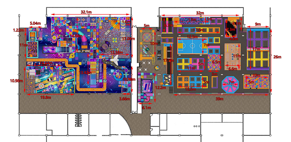 BJ-JB033 Super larger Family Entertainment Center by Bluejayset Playground Heaven BJ-JB033 - Super larger Family Entertainment Center - Trampoline Park | Bluejayset Playground Heaven