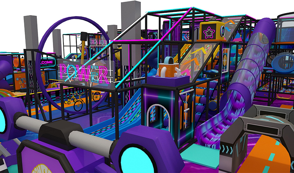 BJ-JB033 - Super larger Family Entertainment Center - Trampoline Park | Bluejayset Playground Heaven