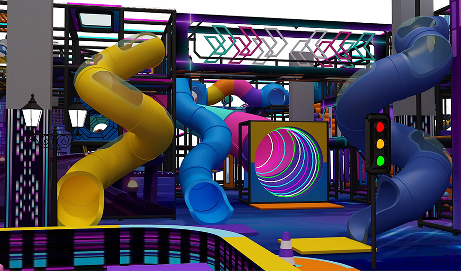 BJ-JB033 - Super larger Family Entertainment Center - Trampoline Park | Bluejayset Playground Heaven