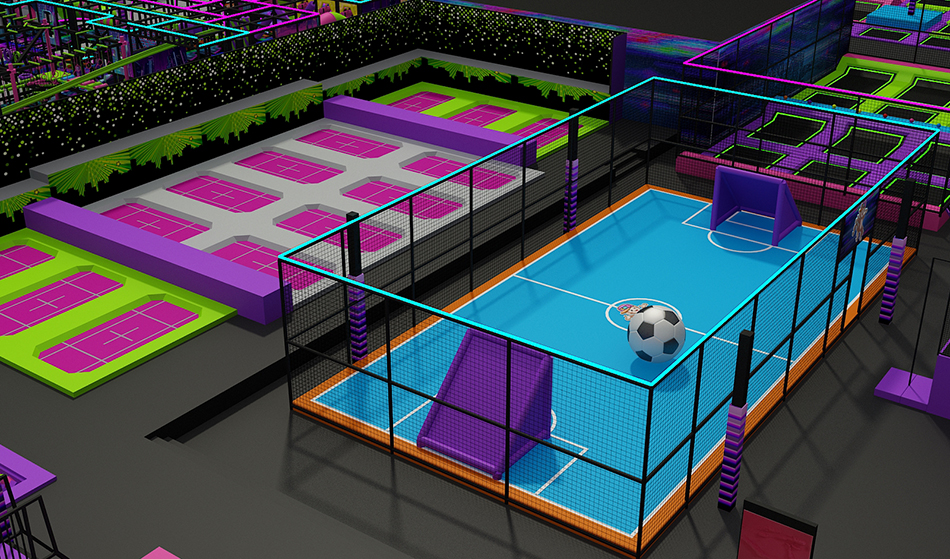 BJ-JB008 - Super trampoline park - Trampoline Park | Bluejayset Playground Heaven
