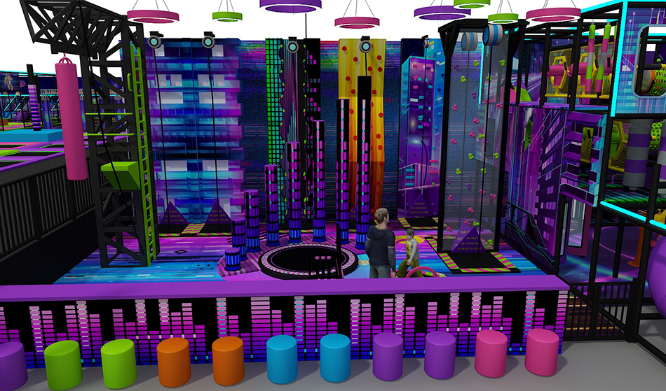 BJ-JB008 - Super trampoline park - Trampoline Park | Bluejayset Playground Heaven