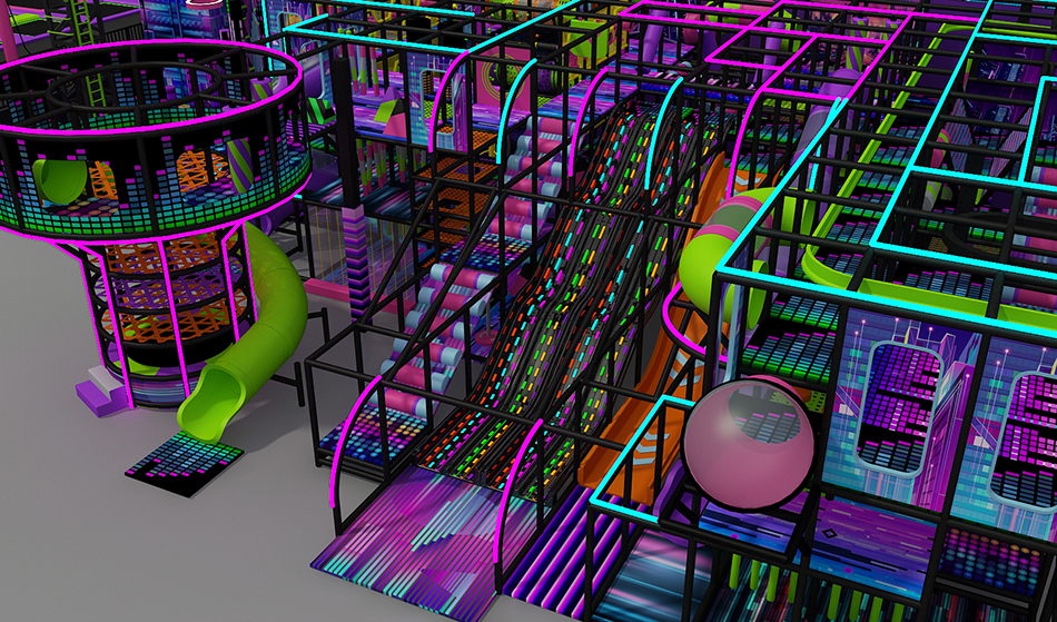BJ-JB008 - Super trampoline park - Trampoline Park | Bluejayset Playground Heaven