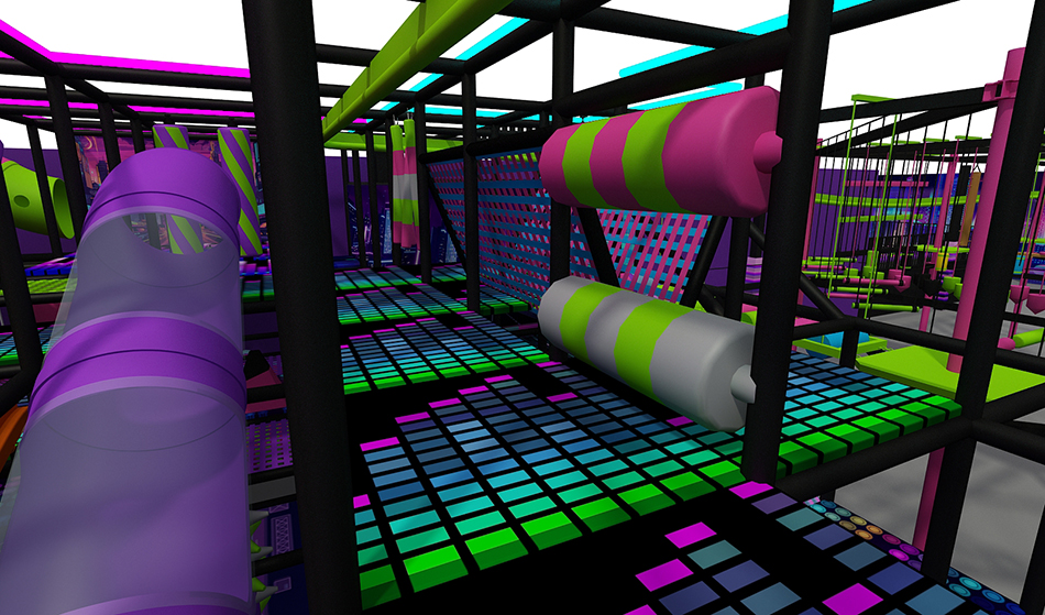BJ-JB008 - Super trampoline park - Trampoline Park | Bluejayset Playground Heaven
