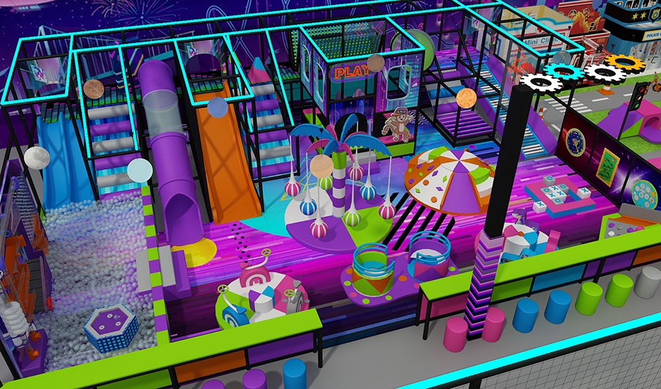 BJ-JB008 - Super trampoline park - Trampoline Park | Bluejayset Playground Heaven