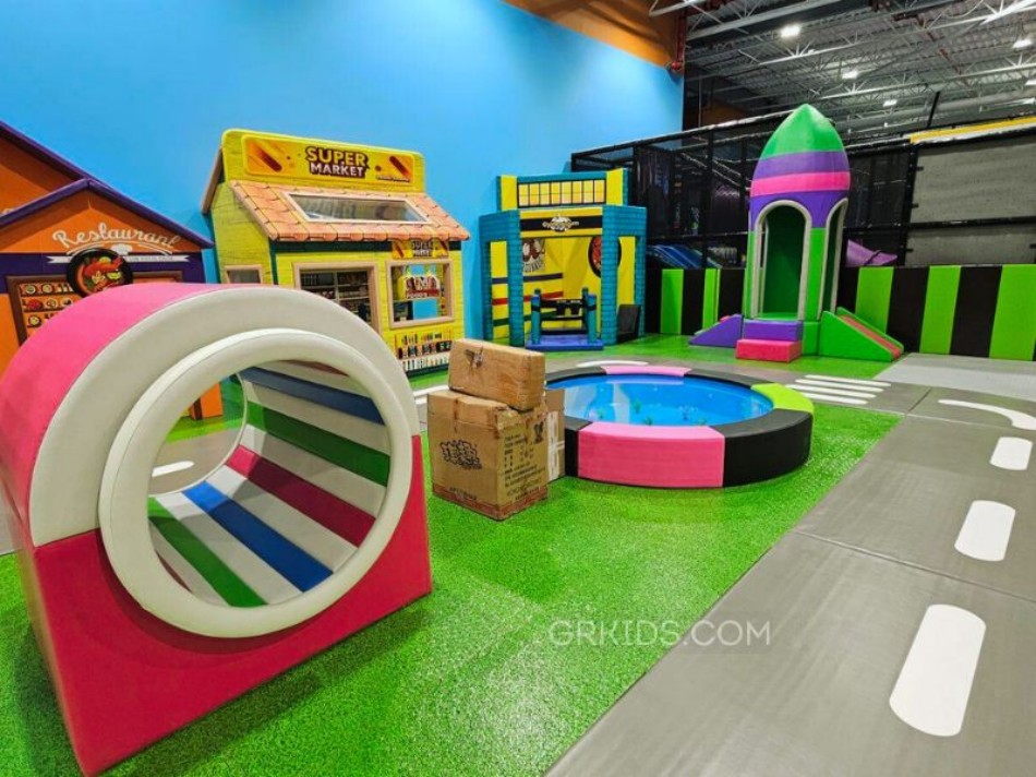 BJ-JB008 - Super trampoline park - Trampoline Park | Bluejayset Playground Heaven