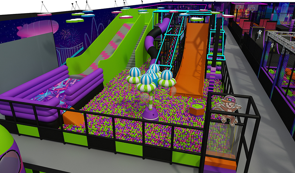 BJ-JB008 - Super trampoline park - Trampoline Park | Bluejayset Playground Heaven