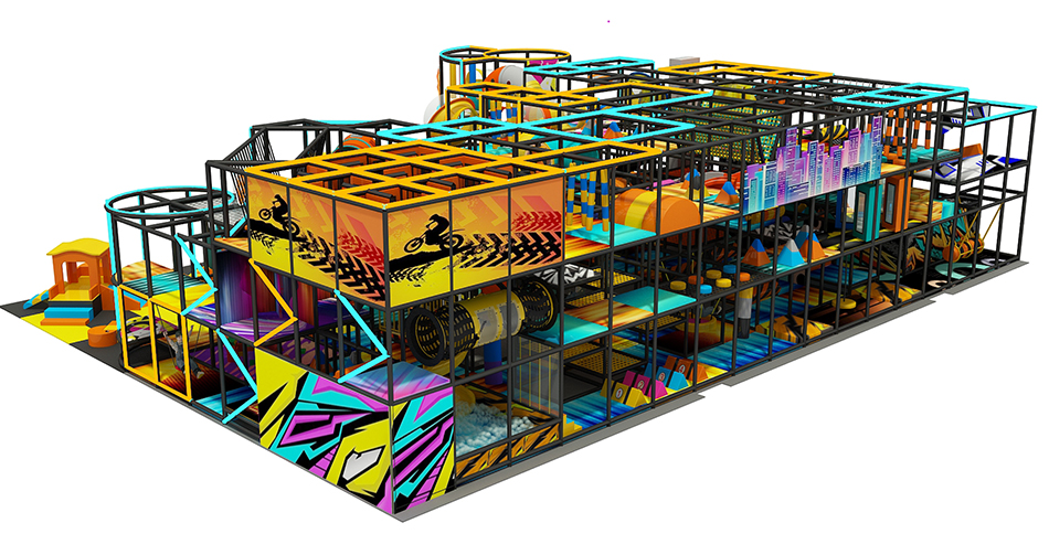 BJ-JB020 - Super Trampoline park in Bolivia - Trampoline Park | Bluejayset Playground Heaven