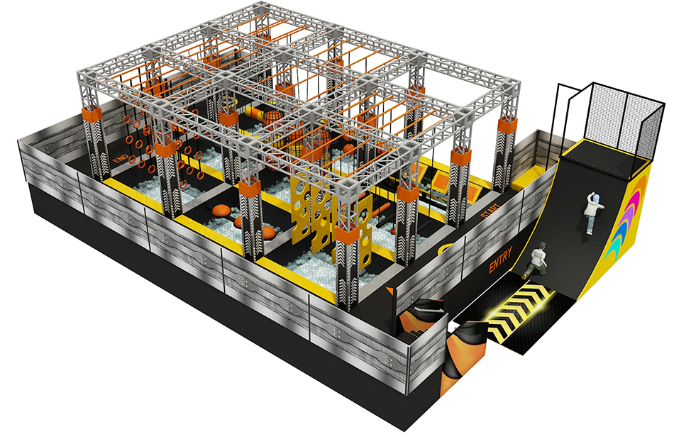 BJ-JB020 - Super Trampoline park in Bolivia - Trampoline Park | Bluejayset Playground Heaven