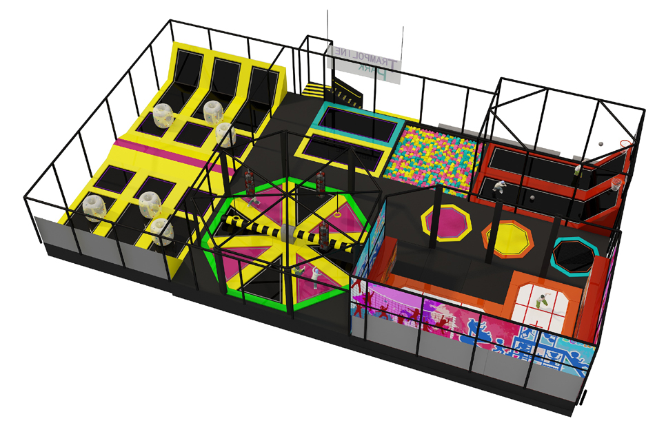 BJ-JC023 - Trampoline adventure park - Trampoline Park | Bluejayset Playground Heaven