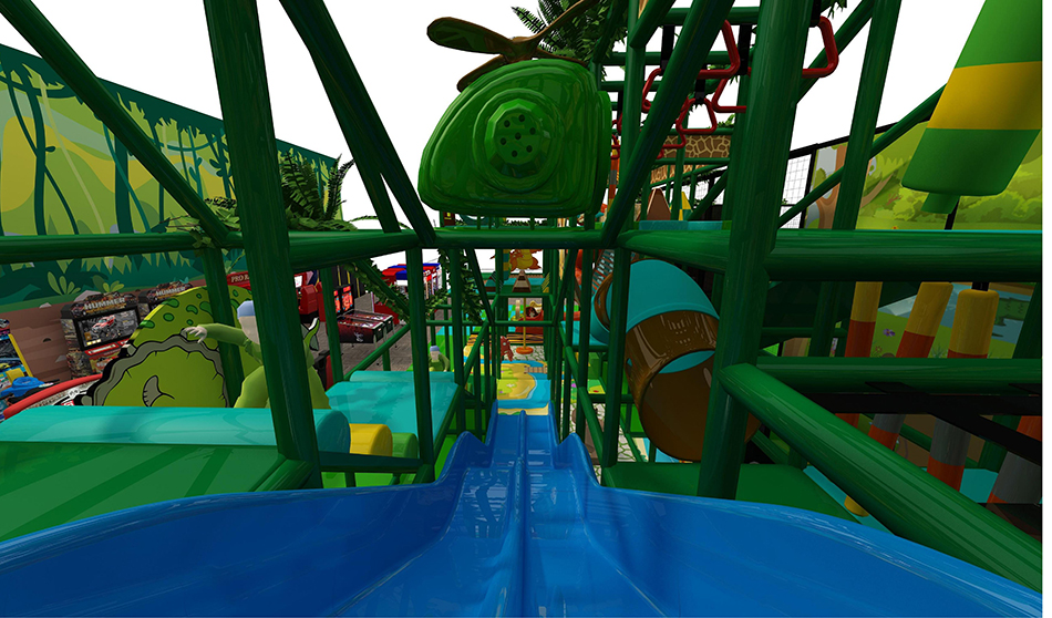 BJ-JD016 - Trampoline area with soft playground - Trampoline Park | Bluejayset Playground Heaven