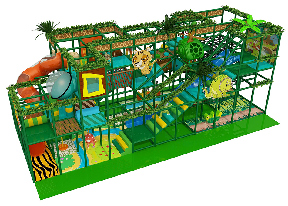 BJ-JD016 - Trampoline area with soft playground - Trampoline Park | Bluejayset Playground Heaven