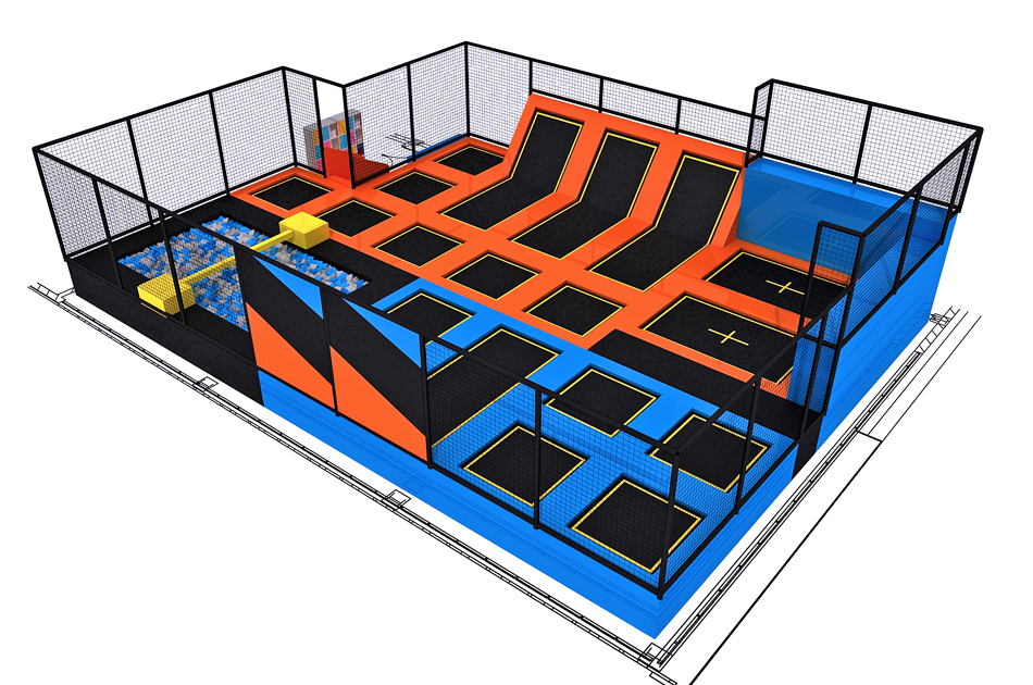 BJ-JC015 - trampoline cost - Trampoline Park | Bluejayset Playground Heaven