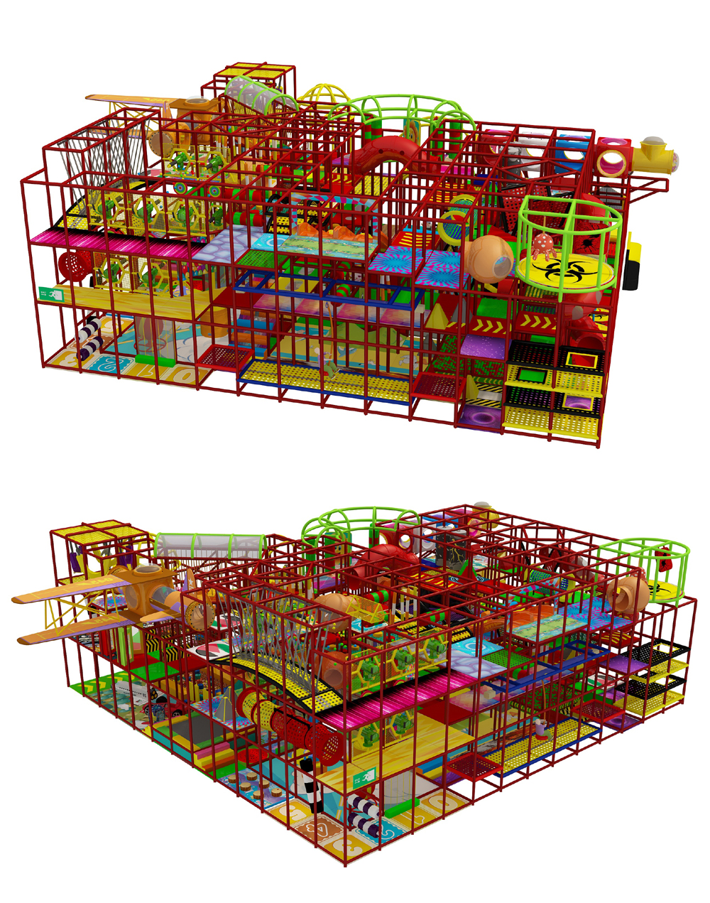 BJ-JA007 - trampoline dodgeball - Trampoline Park | Bluejayset Playground Heaven
