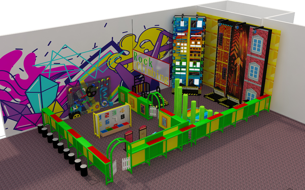 BJ-JA007 - trampoline dodgeball - Trampoline Park | Bluejayset Playground Heaven