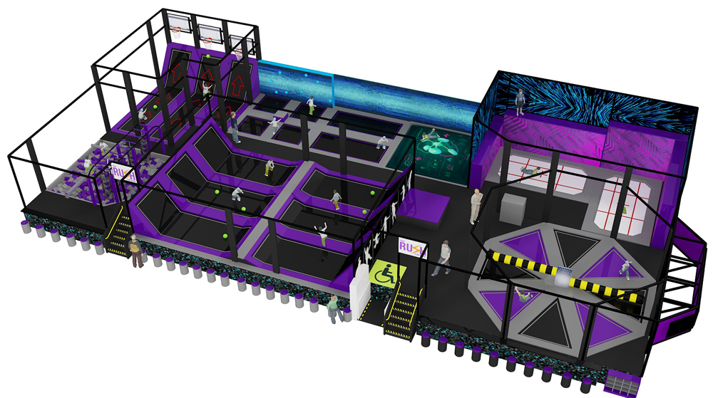BJ-JA011 - trampoline for sale - Trampoline Park | Bluejayset Playground Heaven