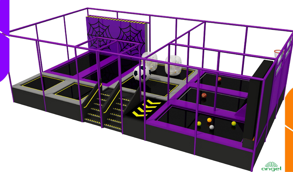 BJ-JC022 - trampoline indoor - Trampoline Park | Bluejayset Playground Heaven
