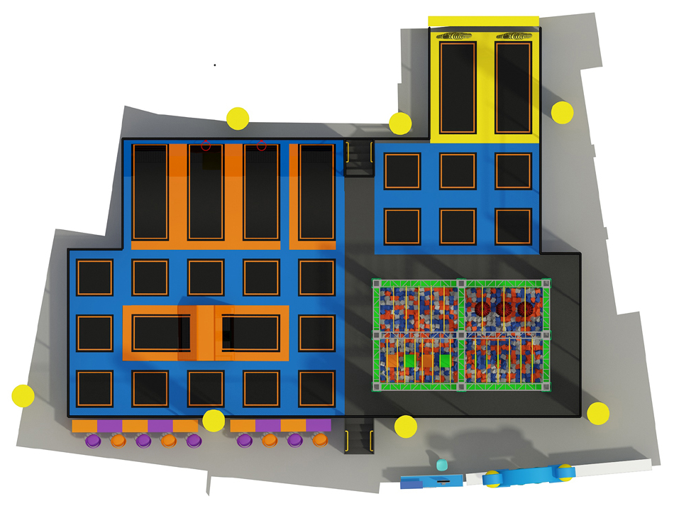 BJ-JC016 - trampoline land - Trampoline Park | Bluejayset Playground Heaven