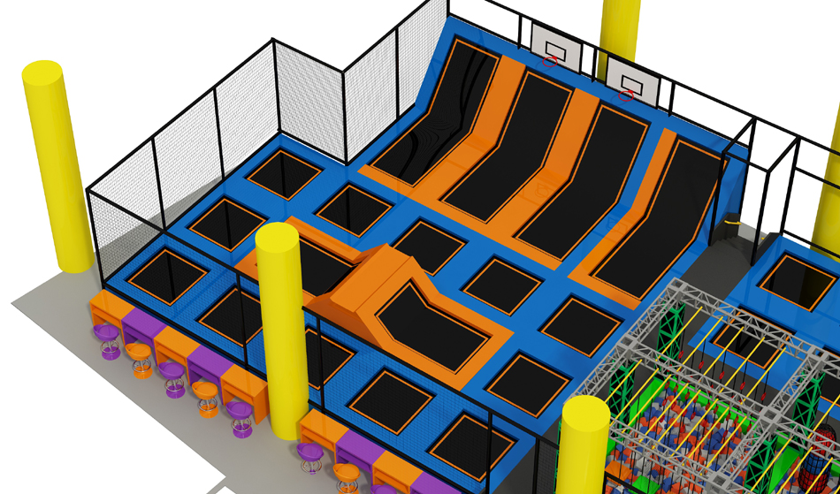 BJ-JC016 - trampoline land - Trampoline Park | Bluejayset Playground Heaven