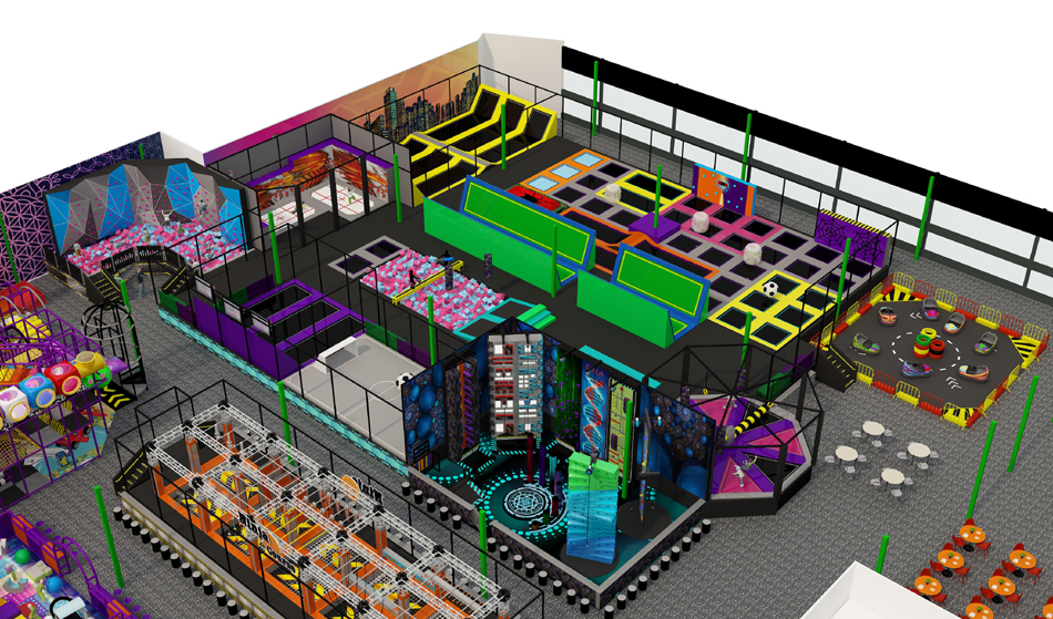 BJ-JB012 - trampoline land - Trampoline Park | Bluejayset Playground Heaven