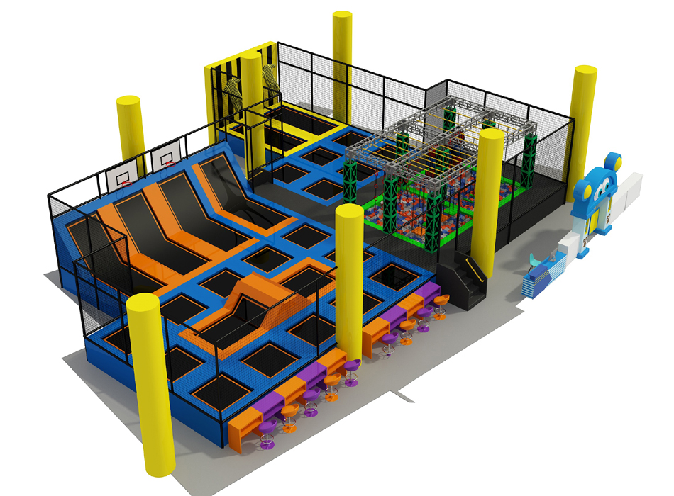 BJ-JC016 - trampoline land - Trampoline Park | Bluejayset Playground Heaven