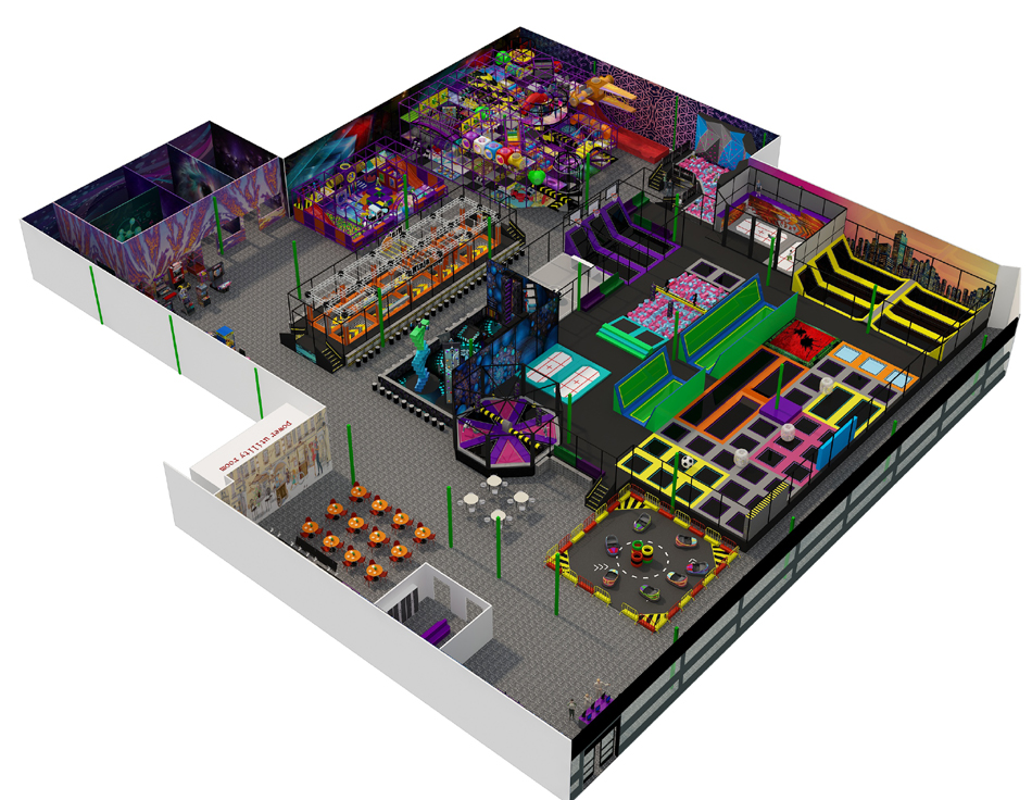 BJ-JB012 - trampoline land - Trampoline Park | Bluejayset Playground Heaven