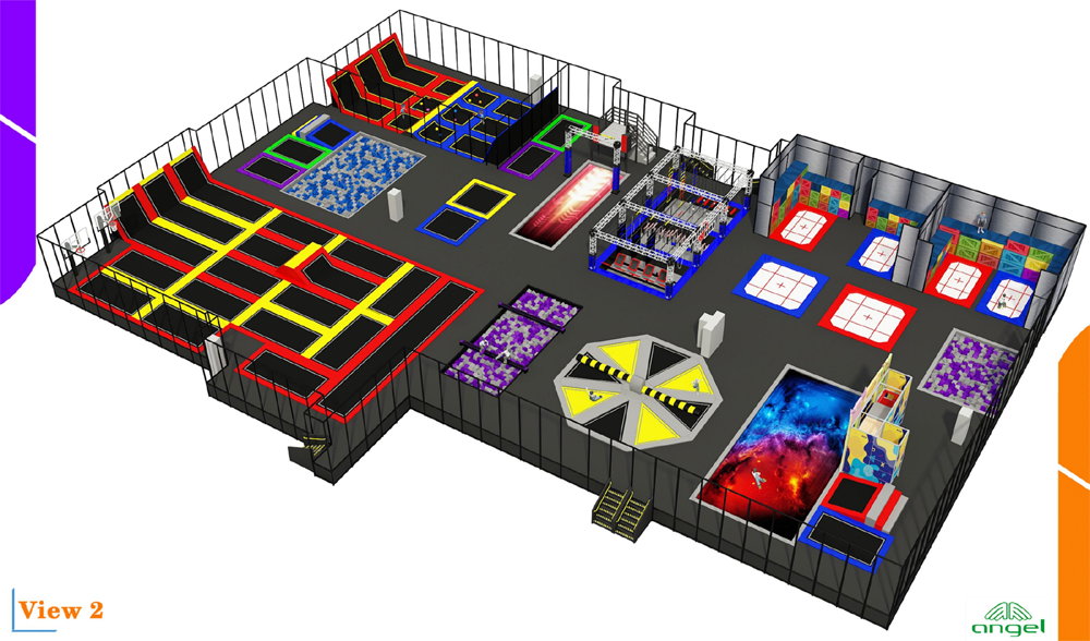 BJ-JB018 - trampoline park - Trampoline Park | Bluejayset Playground Heaven
