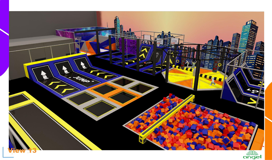 BJ-JB024 - Trampoline park - Trampoline Park | Bluejayset Playground Heaven