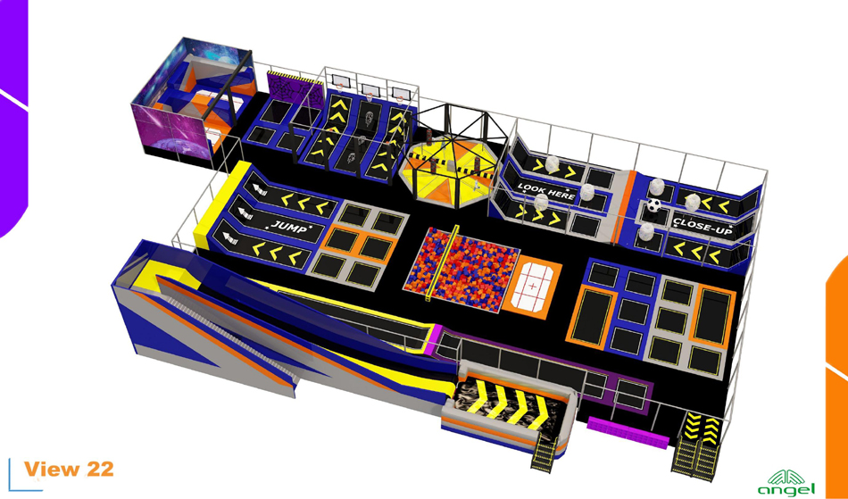 BJ-JB024 - Trampoline park - Trampoline Park | Bluejayset Playground Heaven