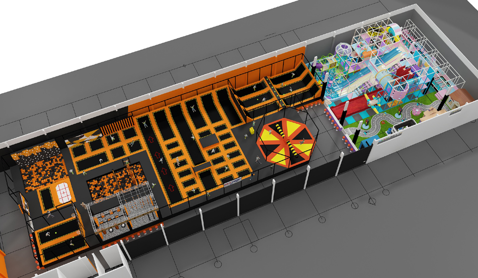 BJ-JB030 - trampoline park - Trampoline Park | Bluejayset Playground Heaven