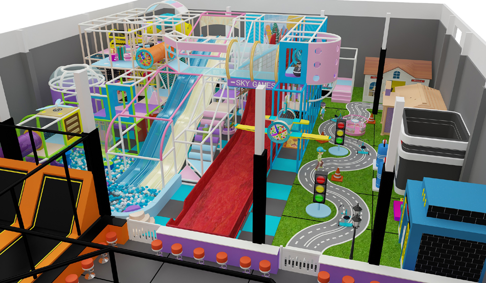 BJ-JB030 - trampoline park - Trampoline Park | Bluejayset Playground Heaven