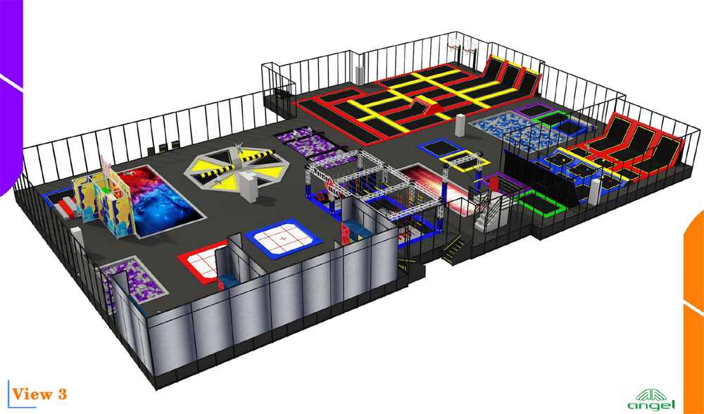 BJ-JB018 - trampoline park - Trampoline Park | Bluejayset Playground Heaven