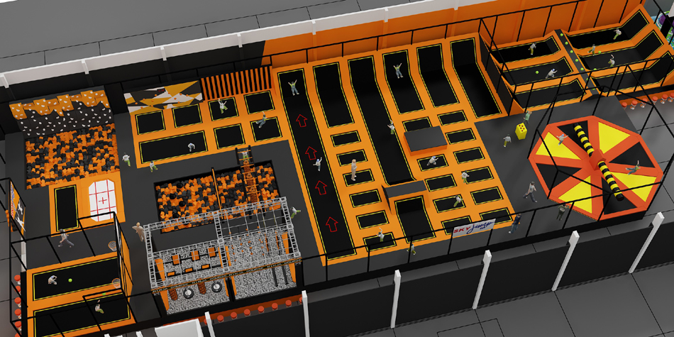 BJ-JB030 - trampoline park - Trampoline Park | Bluejayset Playground Heaven