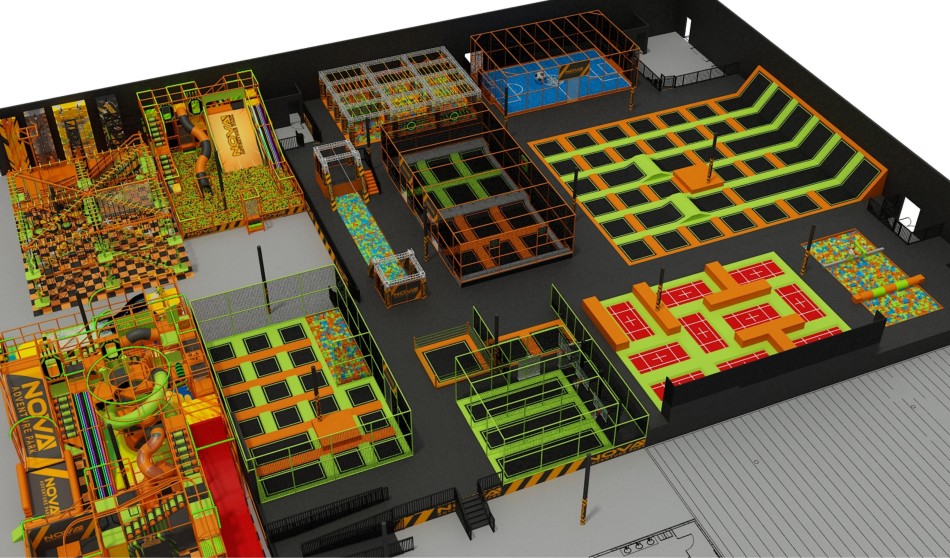 BJ-JB032 - trampoline park - Trampoline Park | Bluejayset Playground Heaven