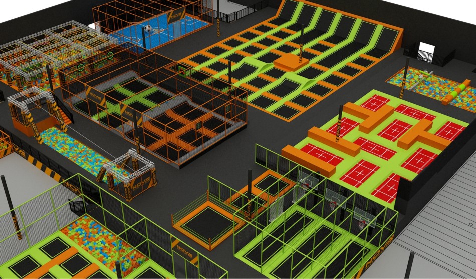 BJ-JB032 - trampoline park - Trampoline Park | Bluejayset Playground Heaven