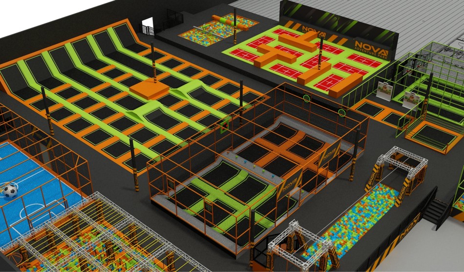 BJ-JB032 - trampoline park - Trampoline Park | Bluejayset Playground Heaven