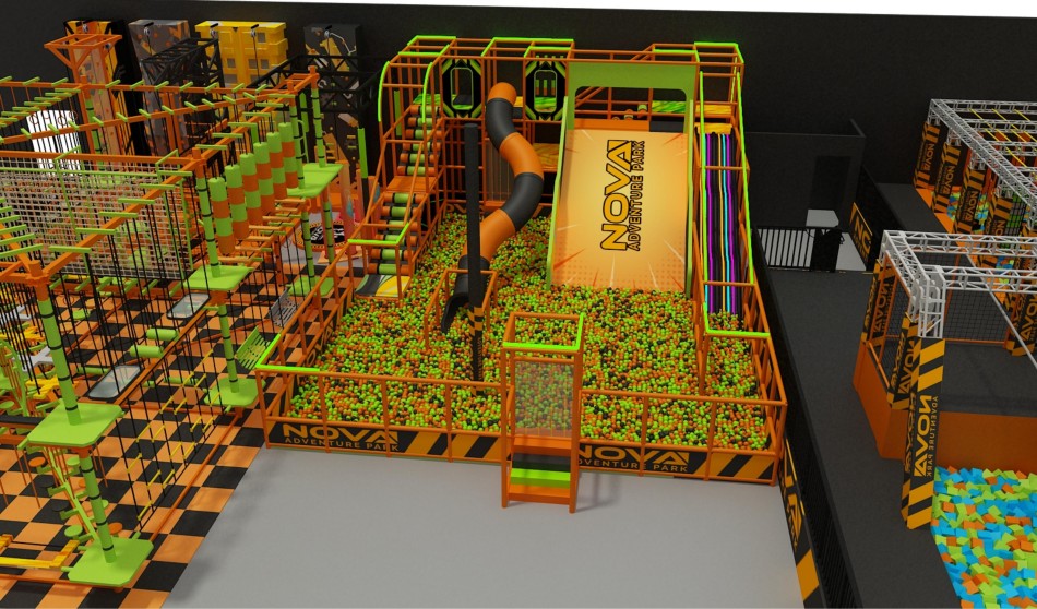 BJ-JB032 - trampoline park - Trampoline Park | Bluejayset Playground Heaven