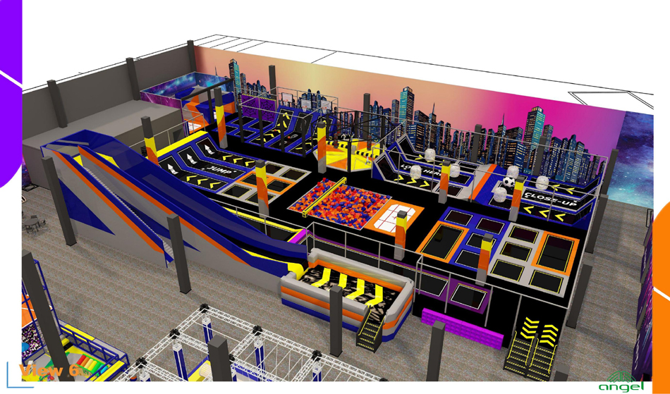 BJ-JB024 - Trampoline park - Trampoline Park | Bluejayset Playground Heaven