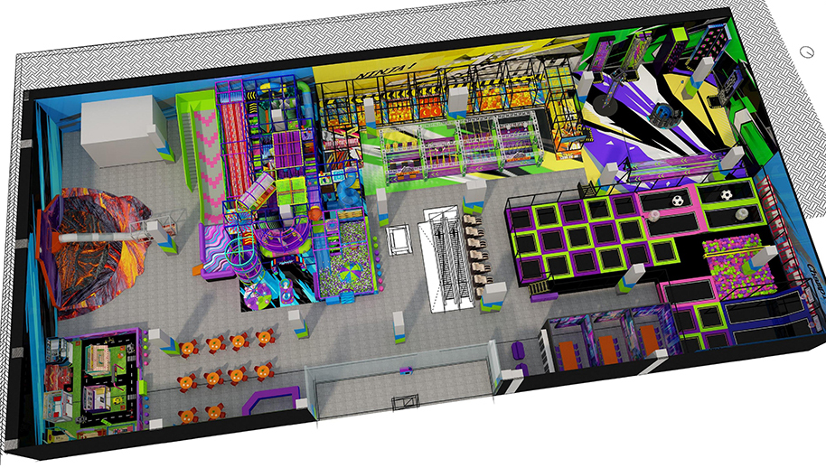 BJ-JD020 - Trampoline park Center - Trampoline Park | Bluejayset Playground Heaven