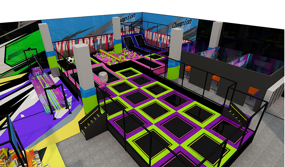 BJ-JD020 - Trampoline park Center - Trampoline Park | Bluejayset Playground Heaven