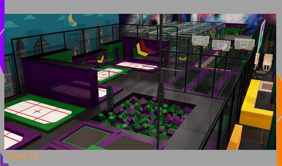 BJ-JA022 - Trampoline park center - Trampoline Park | Bluejayset Playground Heaven