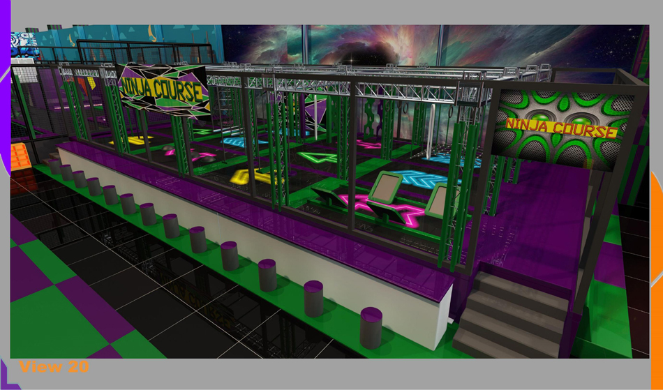 BJ-JA022 - Trampoline park center - Trampoline Park | Bluejayset Playground Heaven