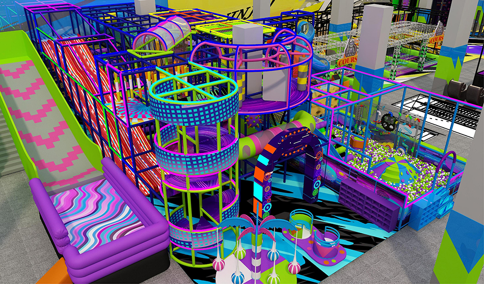 BJ-JD020 - Trampoline park Center - Trampoline Park | Bluejayset Playground Heaven