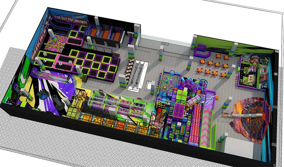 BJ-JD020 - Trampoline park Center - Trampoline Park | Bluejayset Playground Heaven
