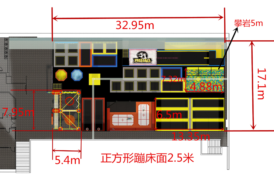 BJ-JA019 - Trampoline park design - Trampoline Park | Bluejayset Playground Heaven