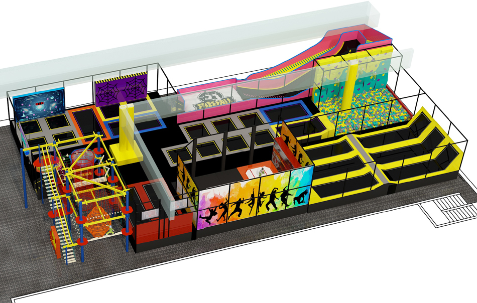 BJ-JA019 - Trampoline park design - Trampoline Park | Bluejayset Playground Heaven