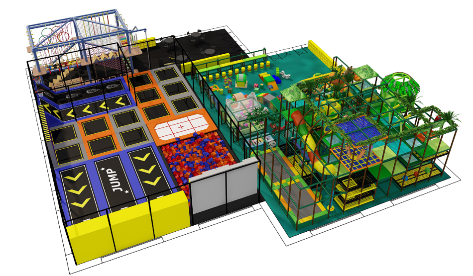 BJ-JA021 - Trampoline park equipment - Trampoline Park | Bluejayset Playground Heaven