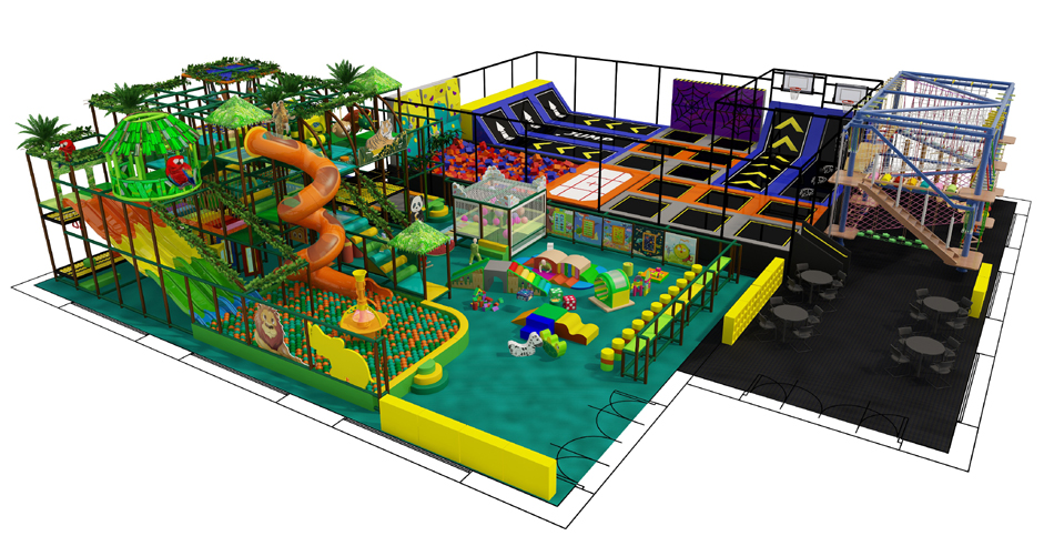 BJ-JA021 - Trampoline park equipment - Trampoline Park | Bluejayset Playground Heaven
