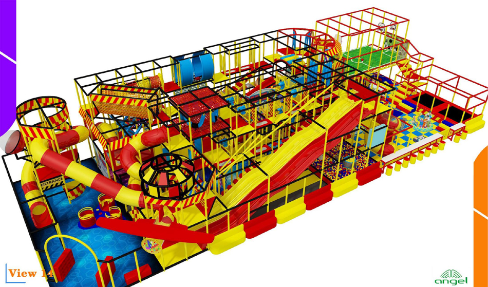 BJ-JA023 - Trampoline park for Birthday Party - Trampoline Park | Bluejayset Playground Heaven